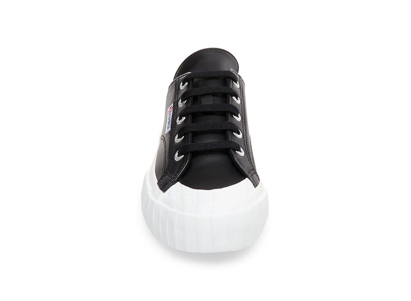 Tenis Feminino Pretas - Superga 2630 Cownappau Couro - EPZBR-7935